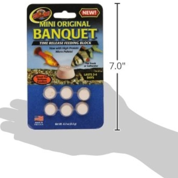 Zoo Med Laboratories AZMBB2 Mini Banquet Block Feeders, Fish,‎ 0.02 pounds - Picture 2 of 4